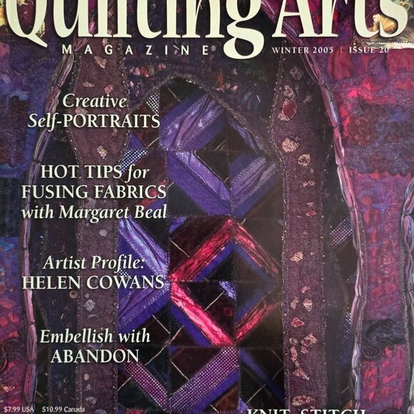 Quilting Arts Magazine Winter 2005 Creative Self-Portrait Quilts Knit Stitch And - Picture 15 of 15